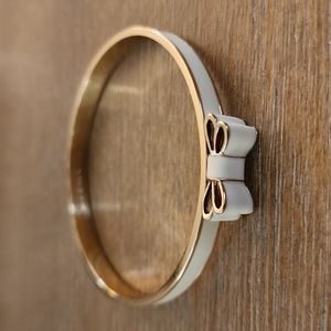 Kate Spade Ivory Gold Plated Bangle Bracelet